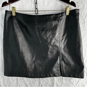 Juicy by Juicy Couture Black Pleather Mini Skirt